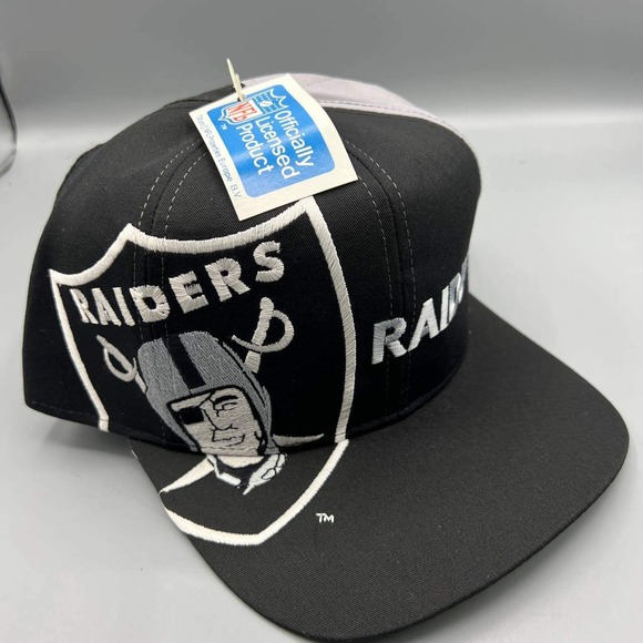 Vintage Las Vegas Raiders Hat Men Black Twins Enterprise NFL Snap Back‎ Cap New